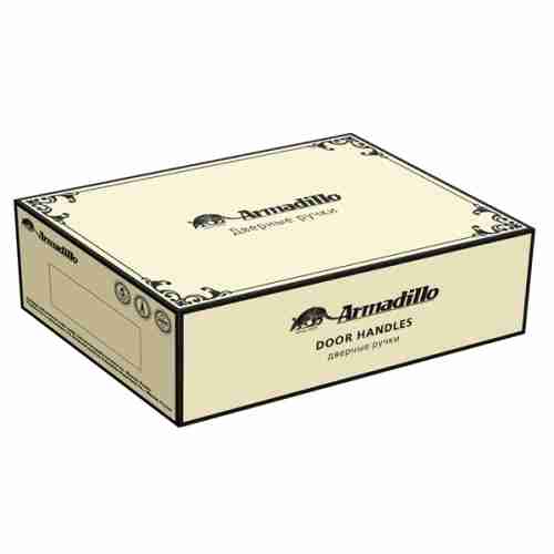 Комплект на 3 двери - Ручка дверная межкомнатная Armadillo Silvia CL 1 AS/LWP-109 античное серебро/беж. фарфор